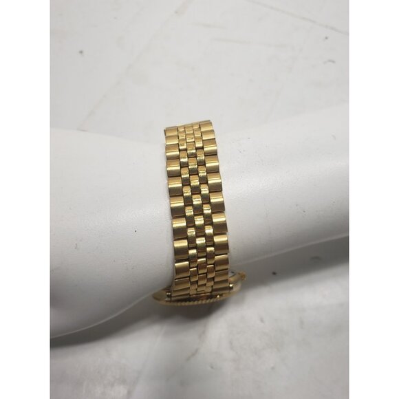 Vtg Citizen CQ Presidential Watch Men 35mm Gold Tone Day Date Pre Owned - Picture 4 of 6